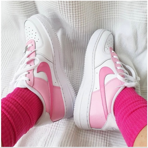 ⚡️Custom Pink Air Force 1 Shoes⚡️ - Picture 1 of 3